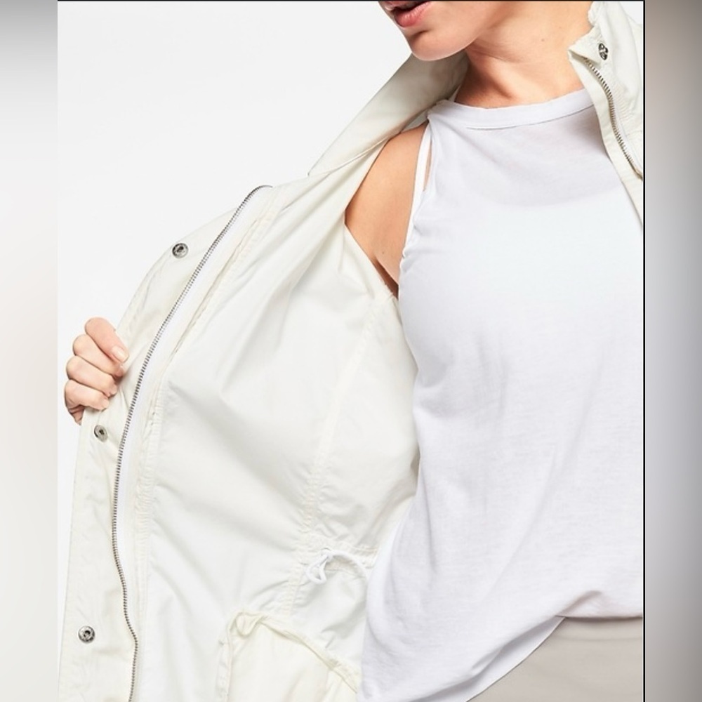 NWT Athleta Organic Cotton Vista Jacket-White Size Small - Picture 3 of 11